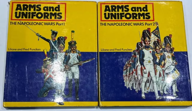 VINTAGE Arms and Uniforms: The Napoleonic Wars, Part 1 & 2 - F. & L Funcken RARE