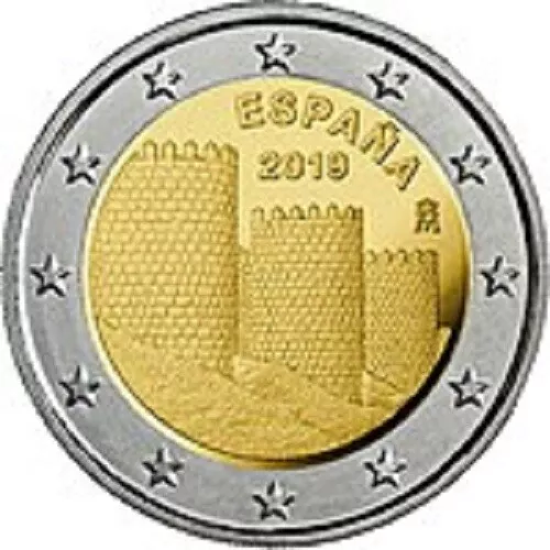 Spagna Spanien Espana Spain 2 € Euro 2019  " Avila " Fdc Bu St Da Rotolino