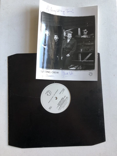 Cutting Crew I've been in love before 12 Record Promo + Signed Photo Autographed