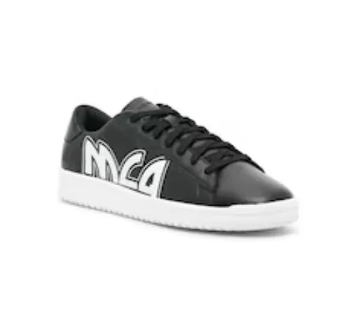 MCQ Alexander Mcqueen Logo Leather tennis Sneakers-new- sz: 8 NWOB MSRP $395