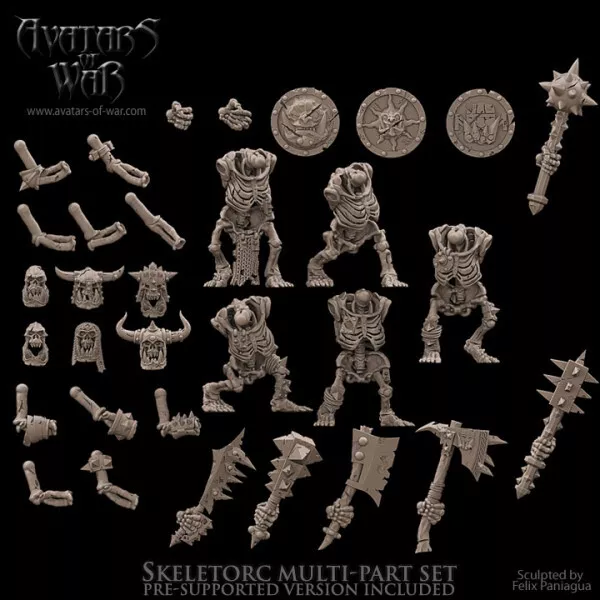 Avatars Of War-Kit Esqueletos Orcos