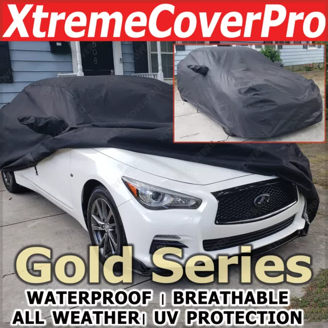 WATERPROOF CAR COVER W/MIRRORPOCKET BLK for 2007 2008 2009 2010 Infiniti G37 G25