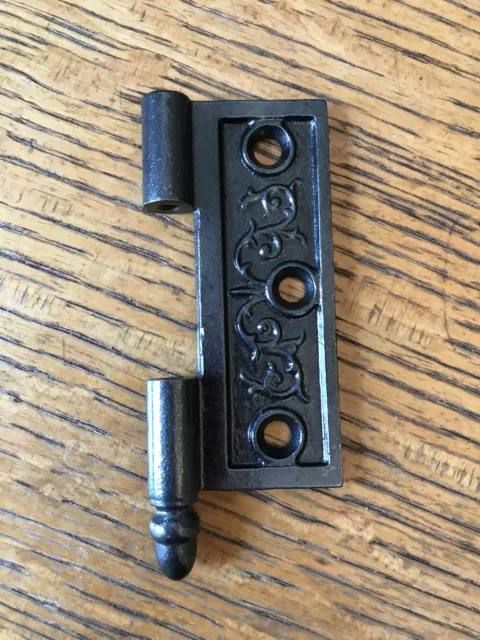 Antique Cast Iron  Door Hinge, Right Half Only - 3½" x 3"