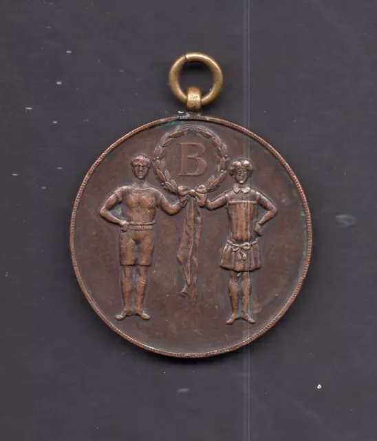 Bournville Works School - 1924 Bronze Medallion - Gymnastics Award