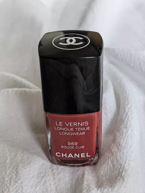 CHANEL Paris Le Vernis Nail Polish 969 Rouge Cuir Pink Blush Longue Tenue