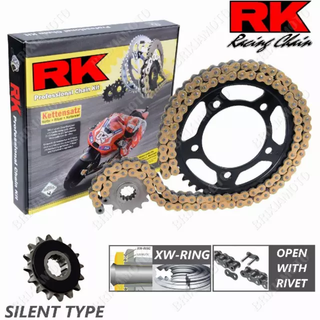 Kit Trasmissione Silent Rk 525Zxw17-38Gbr Per Ktm 990 Super Duke 2012-2013