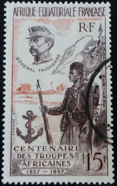 Afrika Äquatorial- Französisch Aef Post Luft Pa N°62 ausgelöscht