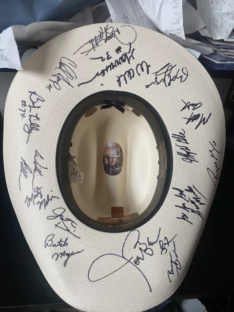 Cowboys And Cowboys Gala Signed Resistok 8x Hat Bob Lilly + More