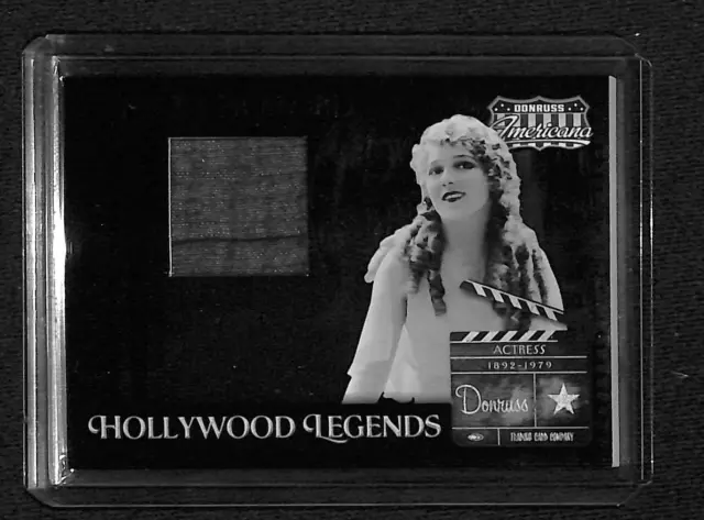 2007 Donruss Americana Mary Pickford #Hl-17 Hollywood Legends Patch #/350