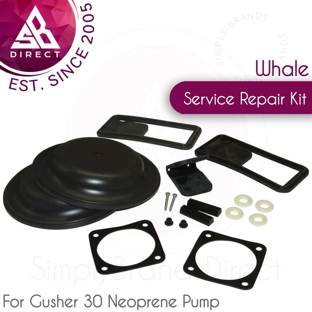 Whale Geyser 30 Néoprène Pompe Service Réparation Kit │ AK3051