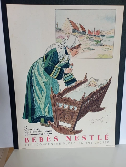 Jeu Publicitaire Nestlé – Voiture à Billes Découpage – Vintage – Occasion