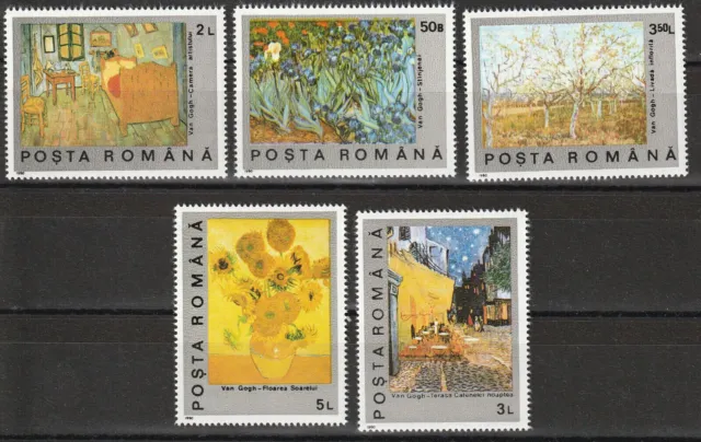 Romania nuovo di zecca minr. 4637 - 4641 100. Anniversario della morte di Vincent van Gogh 46