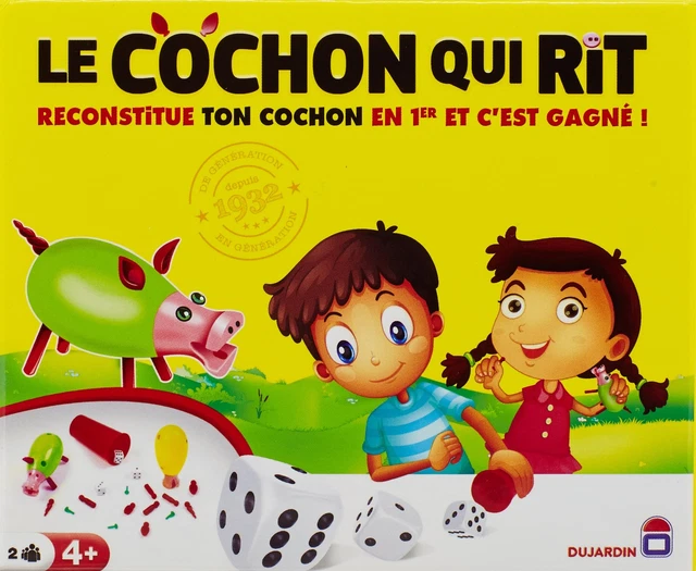 DUJARDIN - LE Cochon qui Rit par 2 - Jeu de société pour enfant - A ...