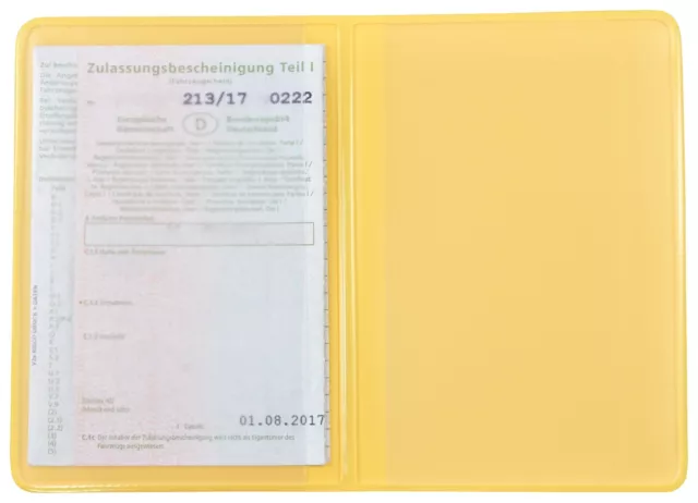 KFZ Schein Hülle aus Leder NEU Fahrzeugschein Mappe Ausweisetui EC  Kartenhülle