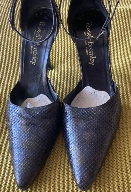 Russell and deals bromley snakeskin shoes