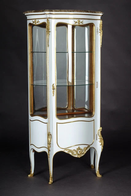 O-Sam-195 Francese Salon-Vitrine IN Stile Des Luigi XV Rococò