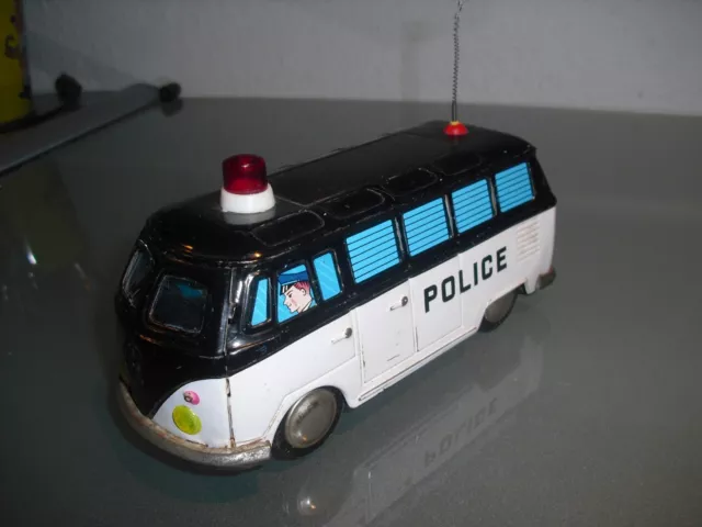 Alter VW-Bus "Bully"-Transporter, Police-Version mit Friktion , frühe 60er-Jahre