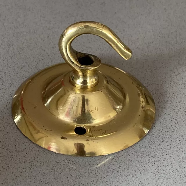 Simple Gold Colour Brass Ceiling Light Hook Bracket Chandelier Rose Hanger