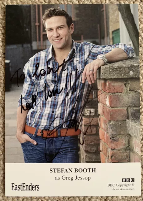 STEFAN BOOTH - EASTENDERS- Greg Jessop- HAND SIGNED AUTOGRAPH BBC CAST CARD
