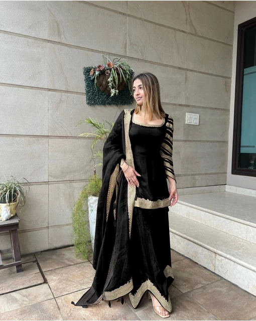 Readymade Sharara Plazzo Salwar Kameez Suits Indian Ethnic Wedding Partywear Eid