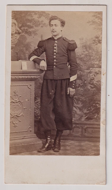 Capitaine Jacob Hartmayer Lieutenant 2e zouaves 1871 Alger Photo CDV militaire