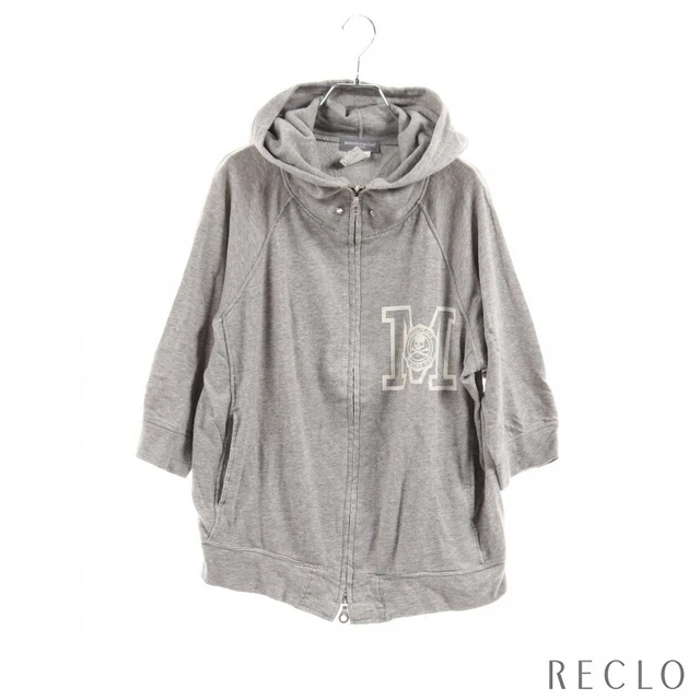 Mastermind Japan Zip Up Hoodie Skull Logo Ms-Sw6-014 22A Gray Men M Chest 22.05