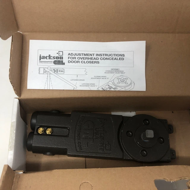JACKSON CRL OVERHEAD Concealed Door Closer 36" 20104M04 New 199.99