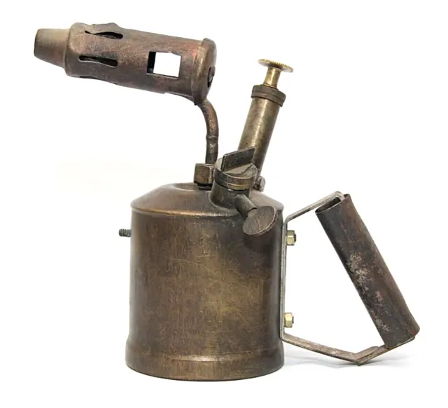 Old Brass Torch Blowtorch  Blow Lamp Paragon Antique Vintage Collectible