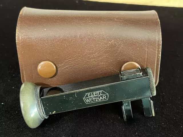 GENUINE LEITZ LEICA Early Winko Right Angle Viewfinder w/ Case