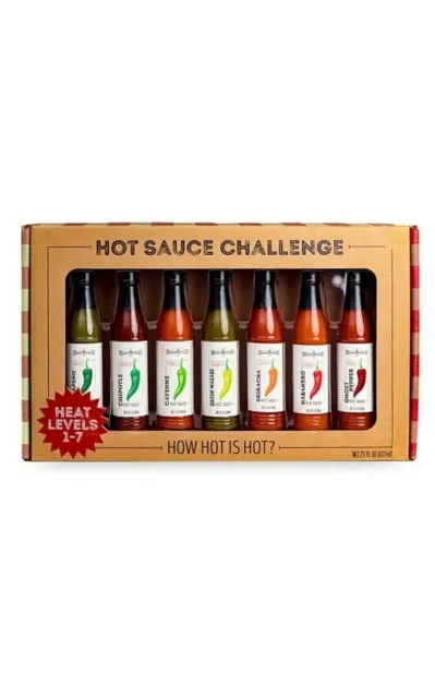 NIB NEW MAUD Borup Hot Sauce Challenge Heat Levels 1-7 Gift Set Vegan  £19.26 - PicClick UK