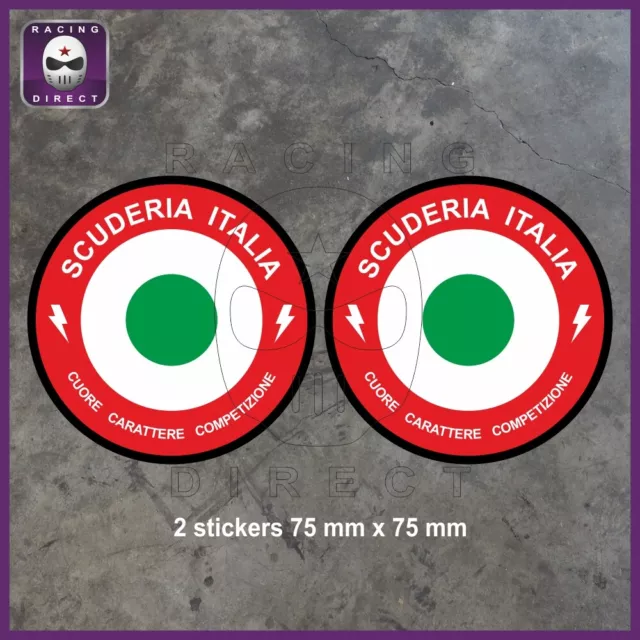 0134 Scuderia Italia FIAT 2 sticker aeronotica decal  adesivo 500 500x 124 Punto