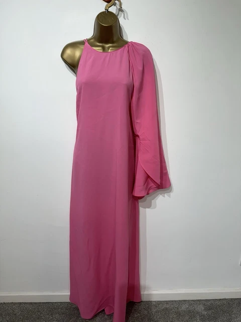 zara pink cape dress LONG KNIT CAPE DRESS