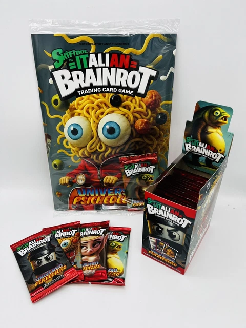 Manuelkant Skifidol Italian Brainrot TCG – Álbum Archivador + Sobre De 7 Cartas, Serie Beta Alucinación Cósmica
