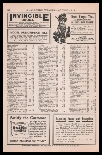 1912 McAvoy's Malt Marrow Chicago Dachshund Dog Cartoon Drug Quackery Print Ad