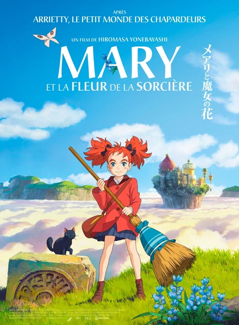 Mary Et La Fleur De La Sorcière,  Repro Affiche Cinema Vintage , (60X80), Hq