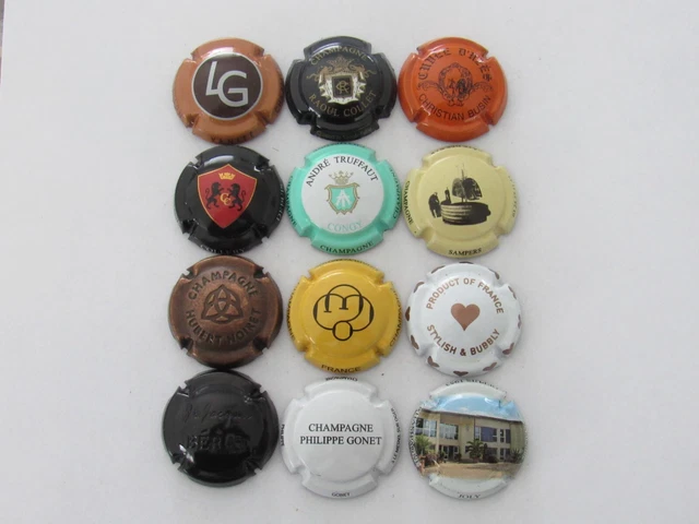 lot de 12  capsules de champagne 