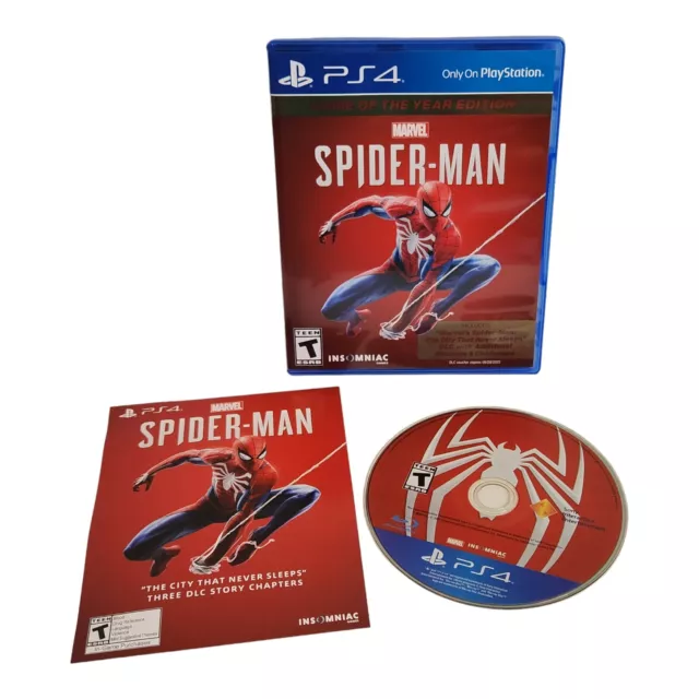 Marvel's Spider-Man: Game of The Year Edition PlayStation 4 PS4 **TESTED**
