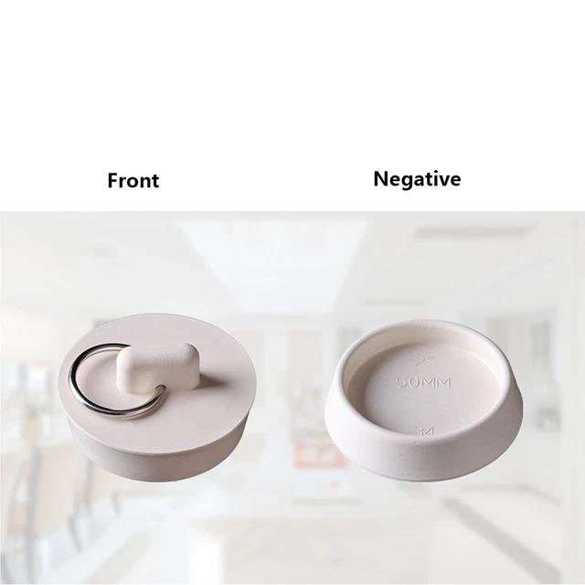 Filtre D'Évier Sourcingmap - Lot De 2, Plastique Blanc, 8cm De Diamètre - Anti-Bouchons