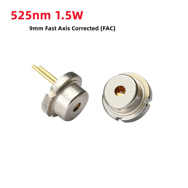 1/3/5pcs Lasertree 525nm 1500mW High Power Green Laser Diode with FAC Square