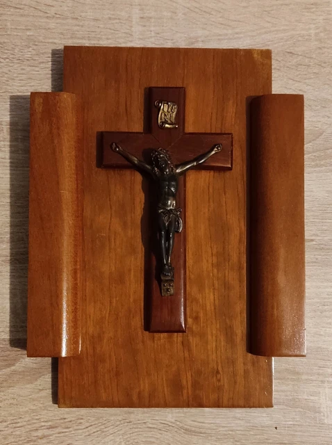 Ancienne Croix Religieuse Poinçonnée FIX - Début Du 20e Siècle, Pièce De Collection Vintage