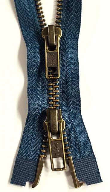 YKK Reißverschluss 2-Wege Teilbar 90 Cm – Olivgrün, Metallzähne, Für Jacken & Taschen