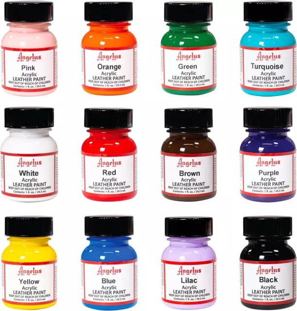 - Kit Di Partenza Di Colori Acrilici per Pelle, Multicolor, UK 1 Oz Each