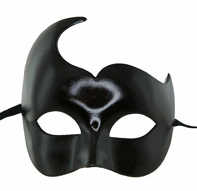 Mask from Venice Colombine Swan Black Carnival Fancy Dress Venetian 1059