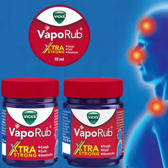 Vicks VapoRub Xtra Strong, su máximo alivio para la tos, el resfriado y el...