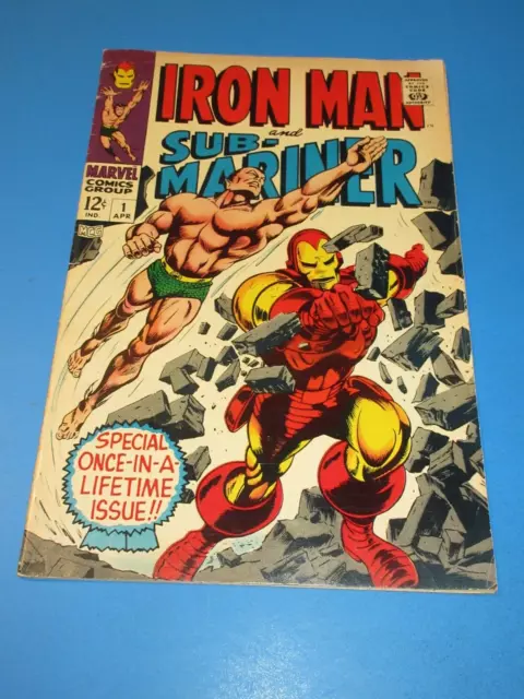 Iron Man Sub-Mariner #1 Silver age Key Rare Fine- Wow