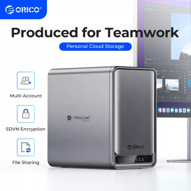 ORICO NAS Metabox Private Cloud NAS Storage Networkable RAID Enclosure Diskless