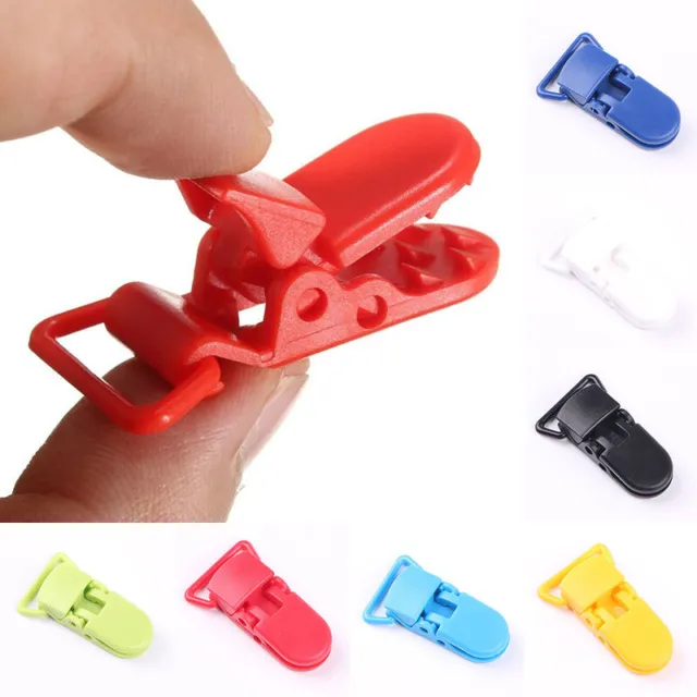 5PCS Plastic Baby Pacifier Clip Soother Dummy Bib Suspender Toy Holder Supplies