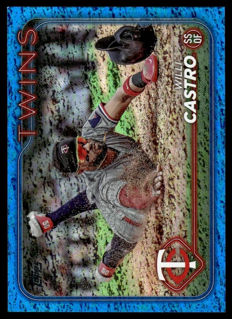 2024 TOPPS BLEU holofoil Willi Castro 738/999 jumeaux Minnesota #285