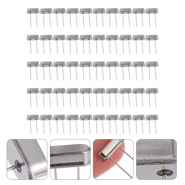 100 Pcs Quartz Oscillateur À Cristal Passif Fréquence De L'oscillateur