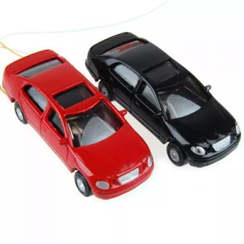 10 pièces 1: 100 HO jauge plastique peint Miniature voiture modèle bâtiments 3